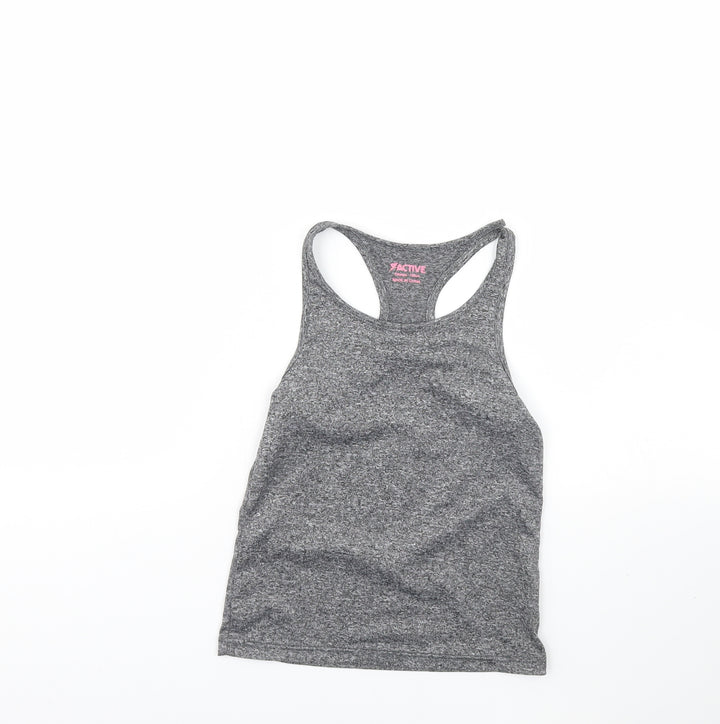 Primark Girls Grey Basic Tank Size 7 Years