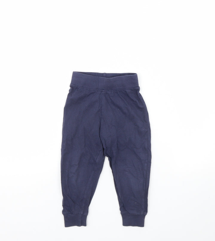 Crafted Baby Blue Solid  Cami Pyjama Pants Size 18-24 Months