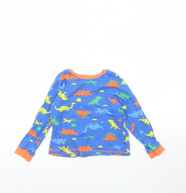 George Boys Blue Animal Print Pyjama Top Size 6 Years - Dinosaur