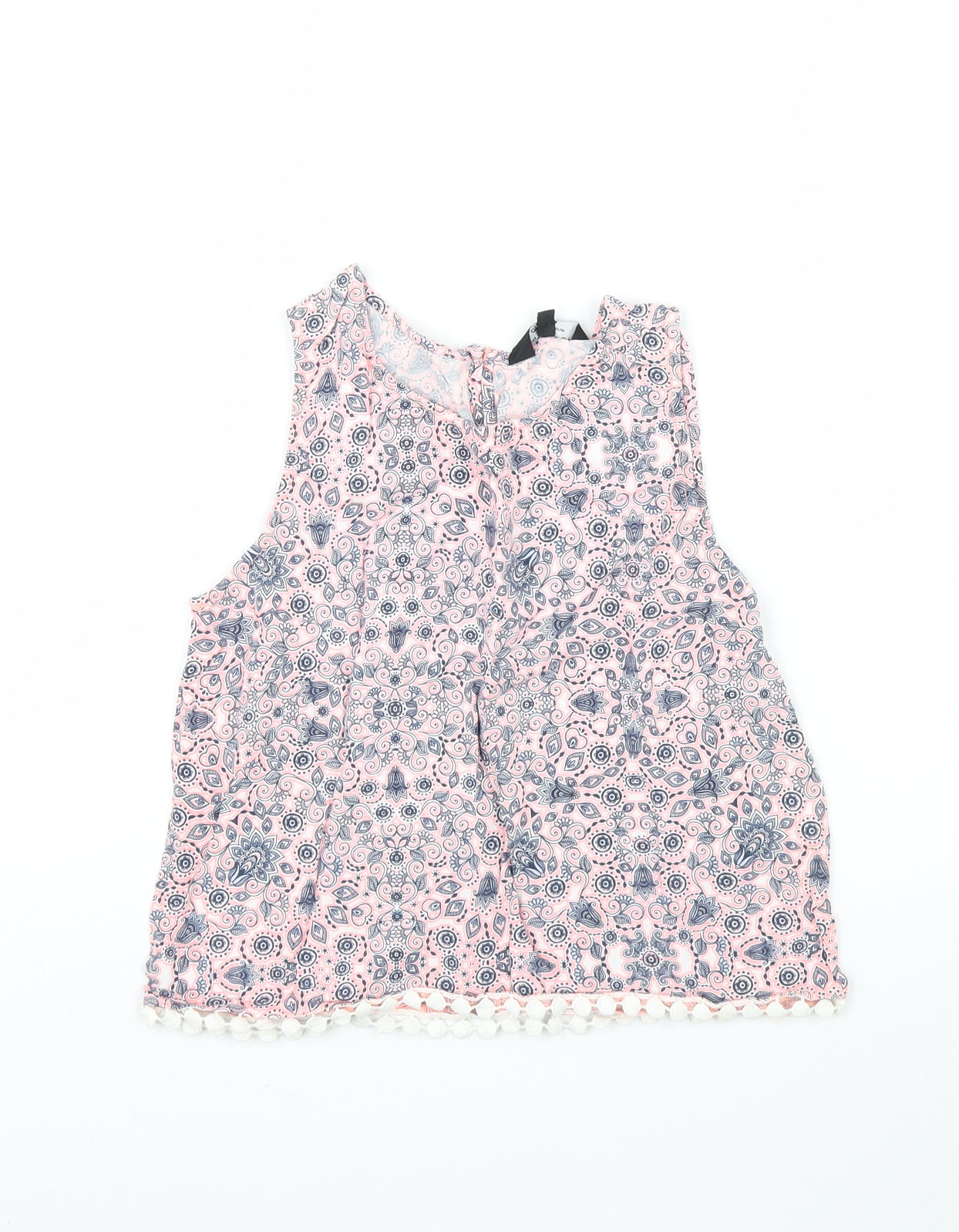 New Look Girls Pink Floral  Basic Tank Size 10 Years