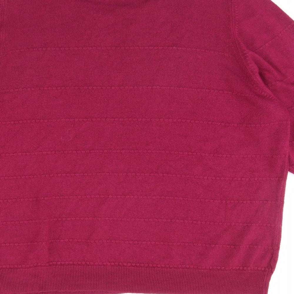 M&S Womens Pink   Pullover Jumper Size 22