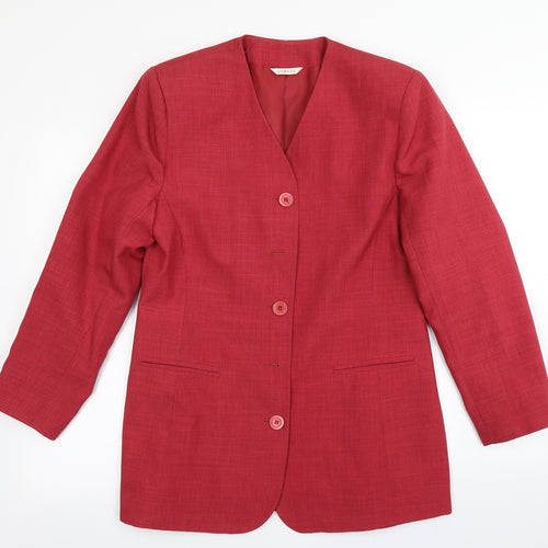 George Womens Red   Jacket Blazer Size 12
