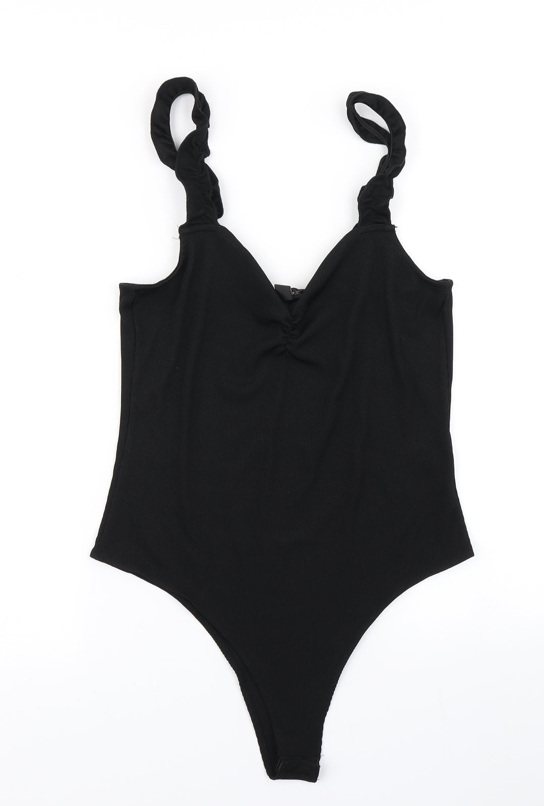 New Look Womens Black   Bodysuit One-Piece Size 16