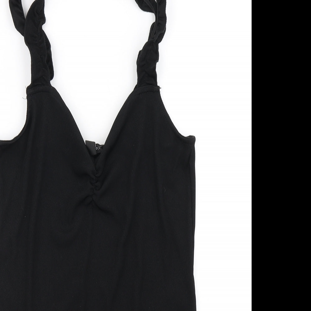 New Look Womens Black   Bodysuit One-Piece Size 16
