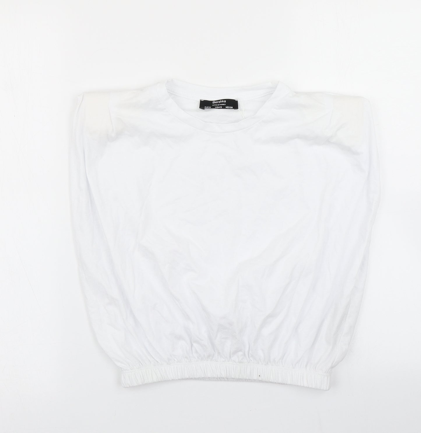 Bershka Womens White   Cropped Tank Size S