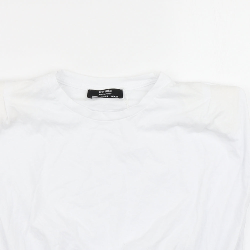 Bershka Womens White   Cropped Tank Size S