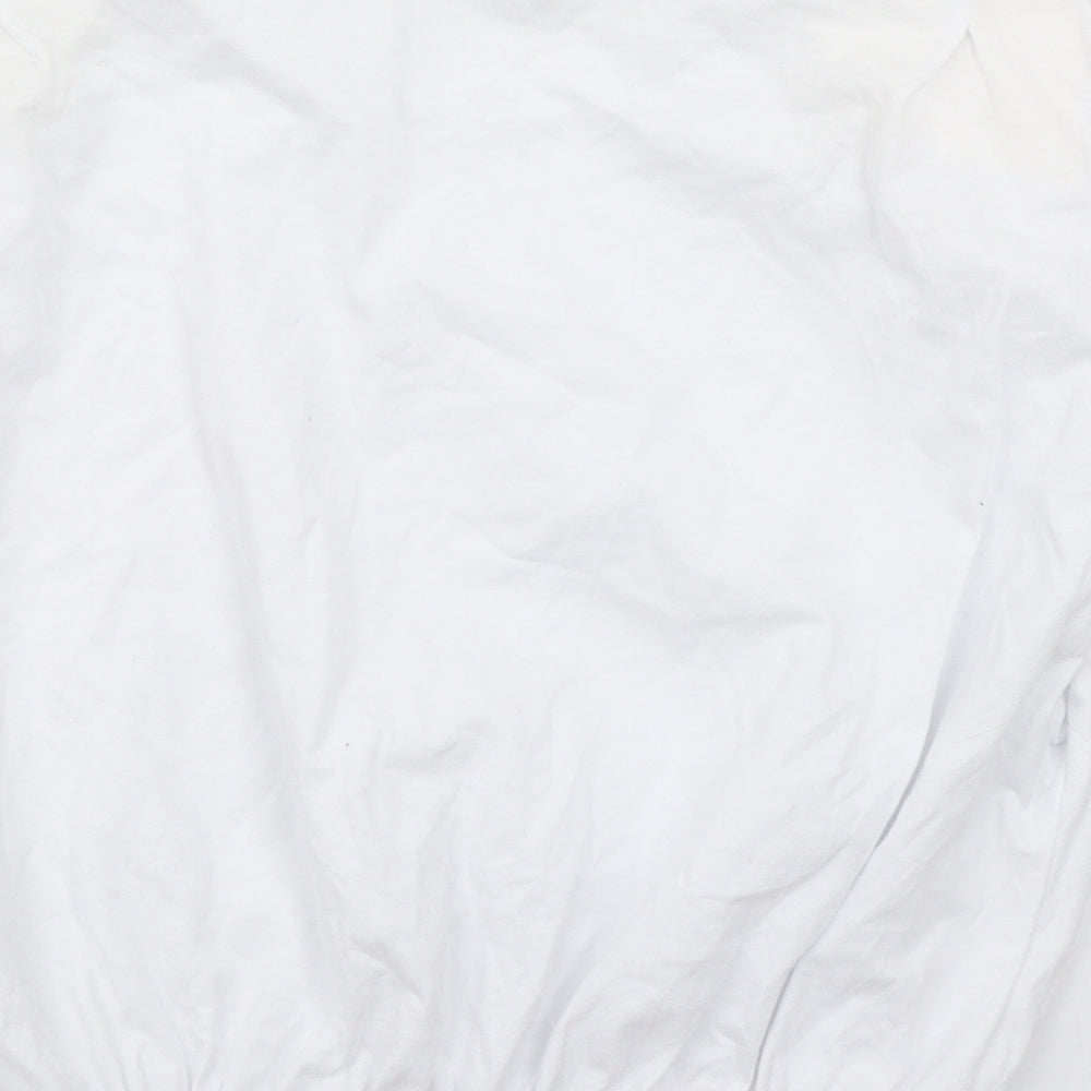 Bershka Womens White   Cropped Tank Size S