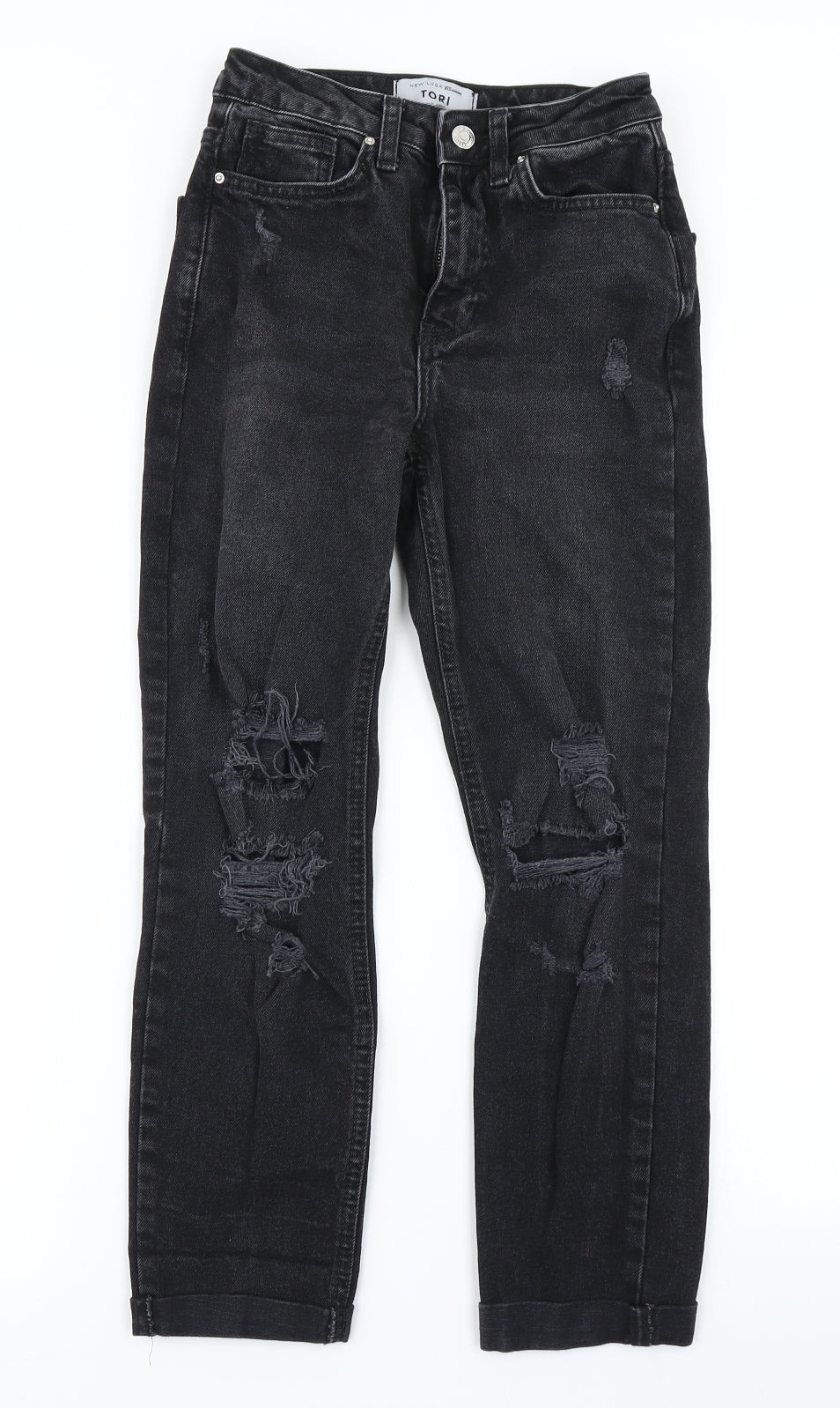 915 Generation Girls Black  Denim  Jeans Size 11 Years - Distressed