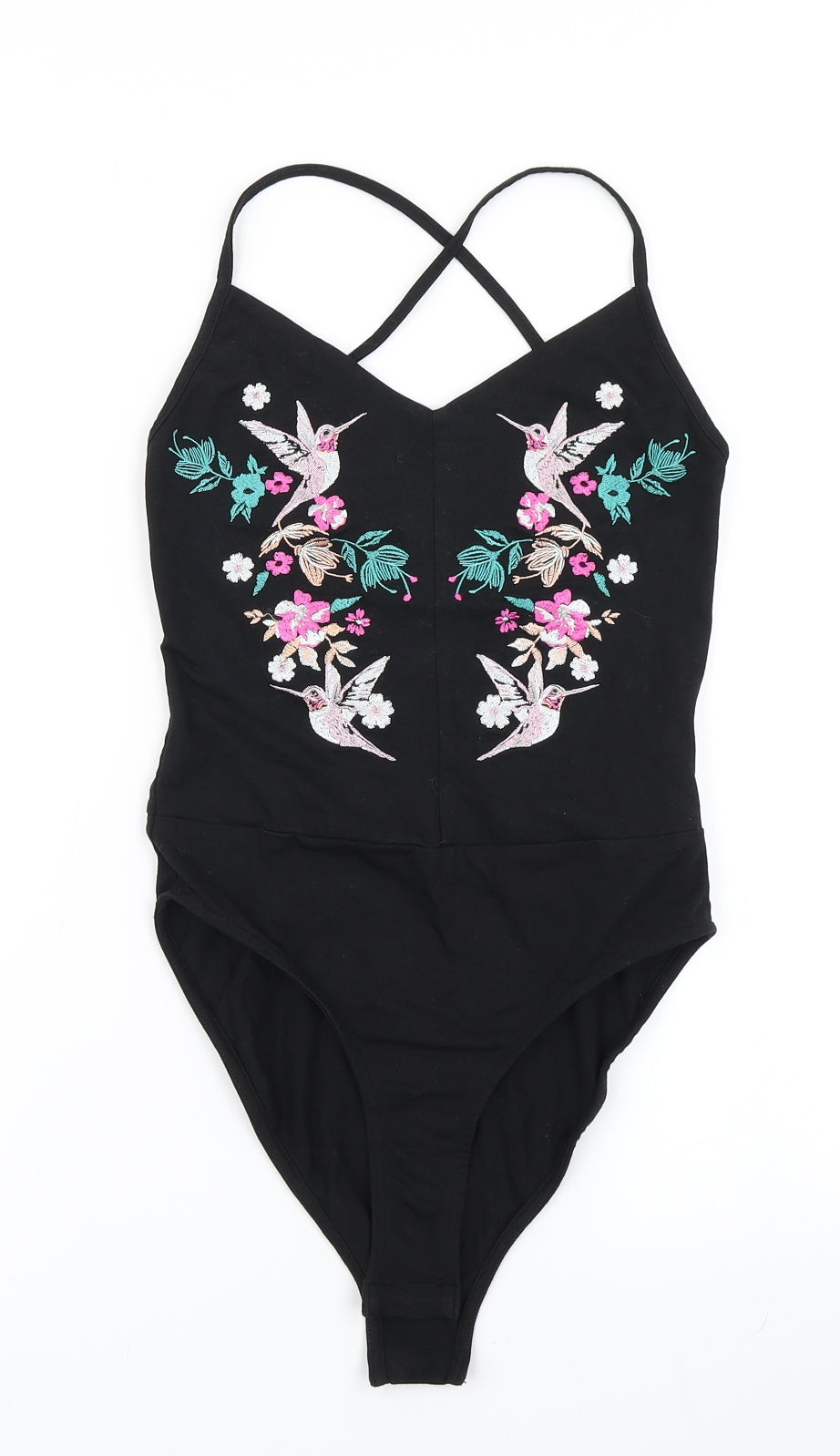 Lipsy Womens Black   Bodysuit One-Piece Size 6