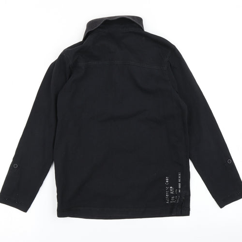 George Boys Black   Basic Polo Size 7-8 Years