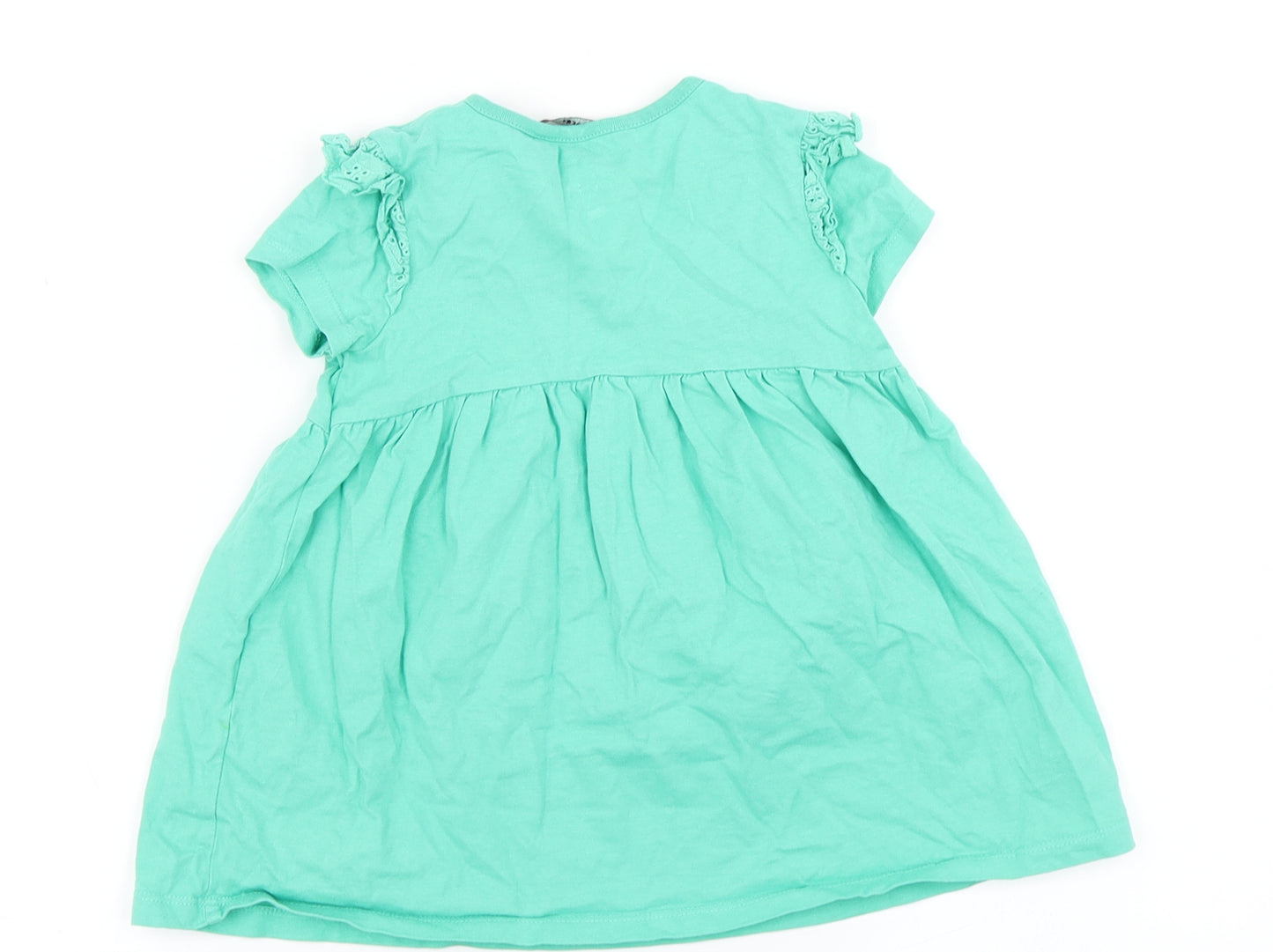 George Girls Green   Skater Dress  Size 3-4 Years
