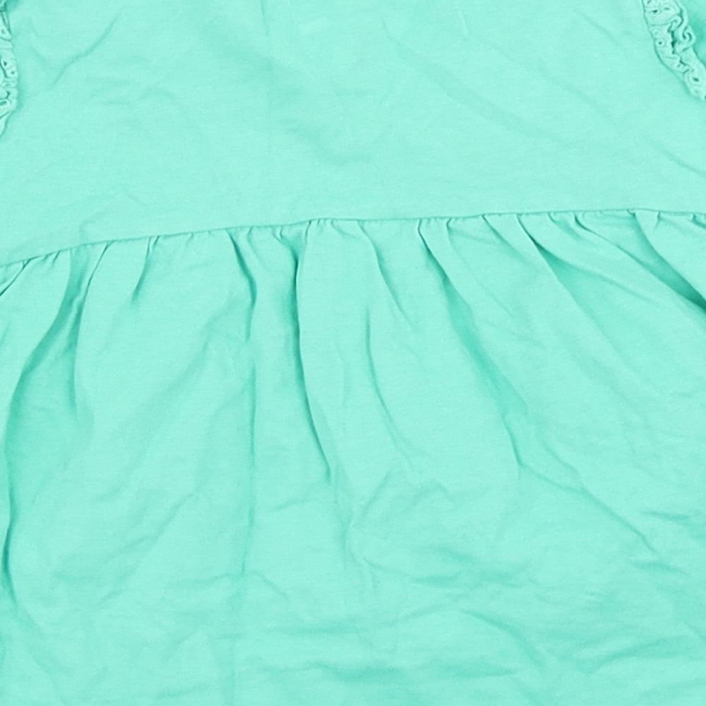 George Girls Green   Skater Dress  Size 3-4 Years