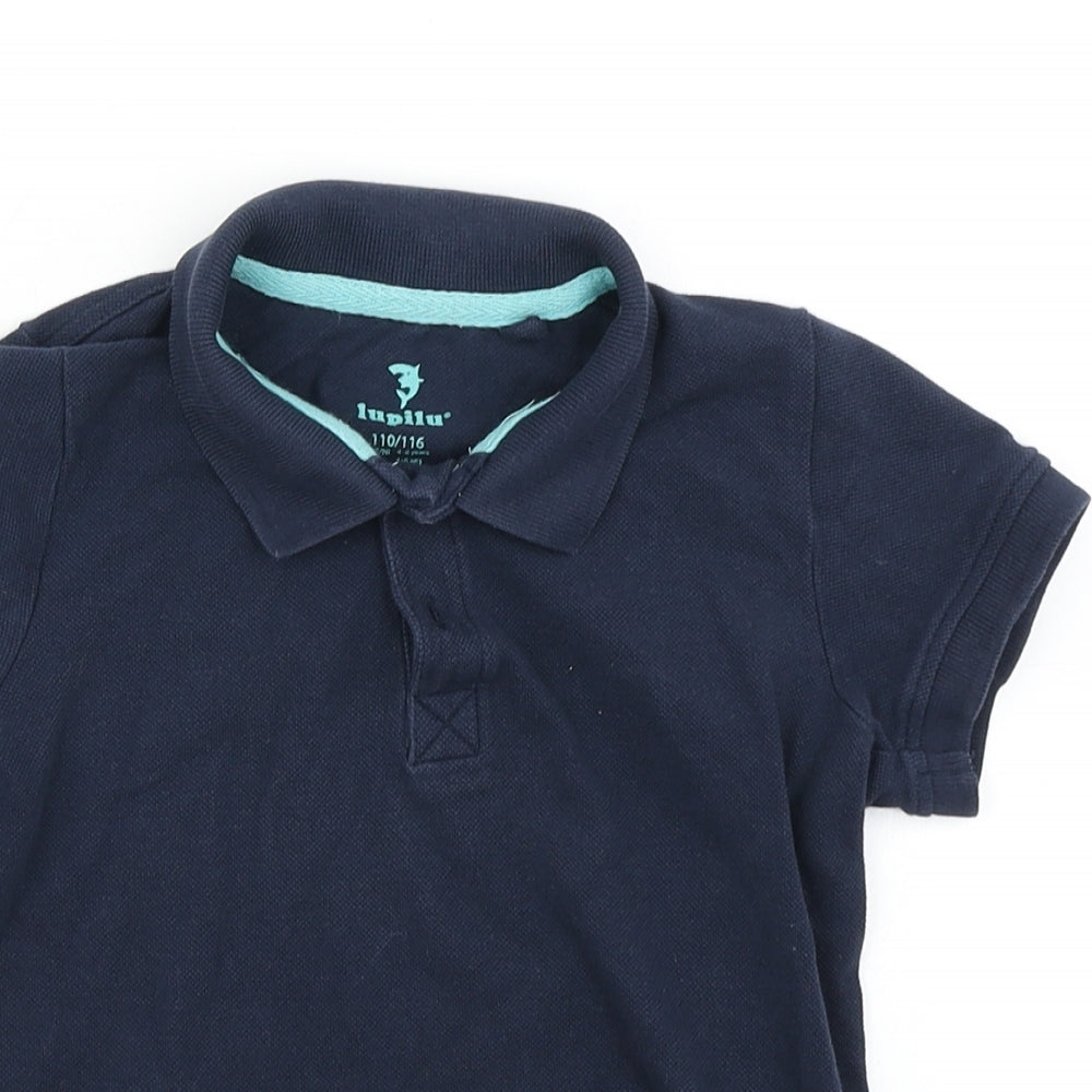 Lupilu Boys Blue   Basic Polo Size 4-5 Years