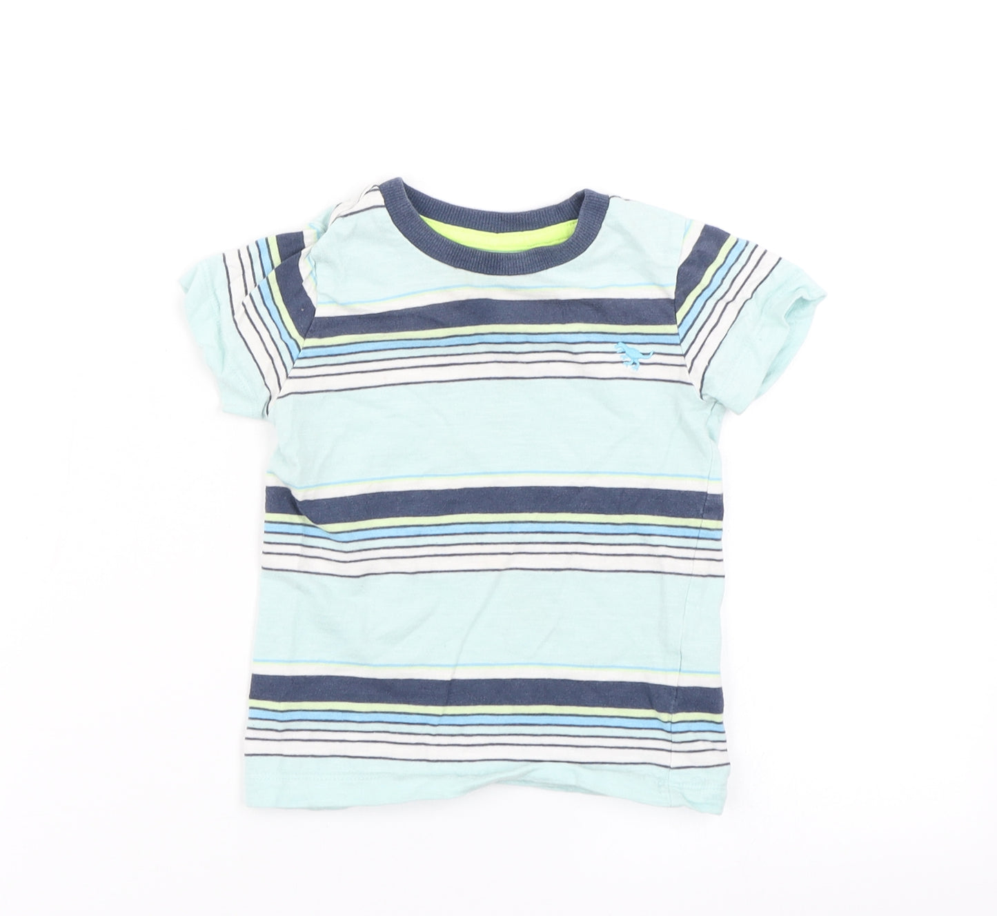 NEXT Boys Blue Striped  Basic T-Shirt Size 12-18 Months