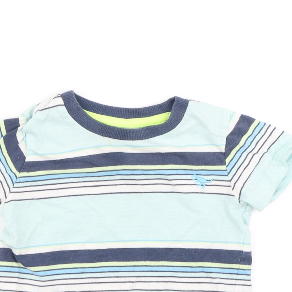 NEXT Boys Blue Striped  Basic T-Shirt Size 12-18 Months