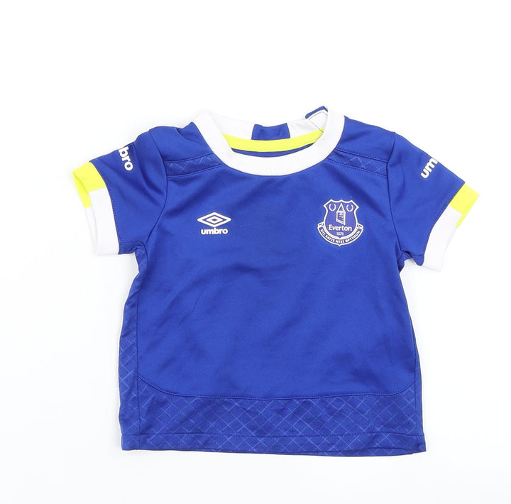 Umbro Boys Blue   Basic T-Shirt Size 3-6 Months  - Everton