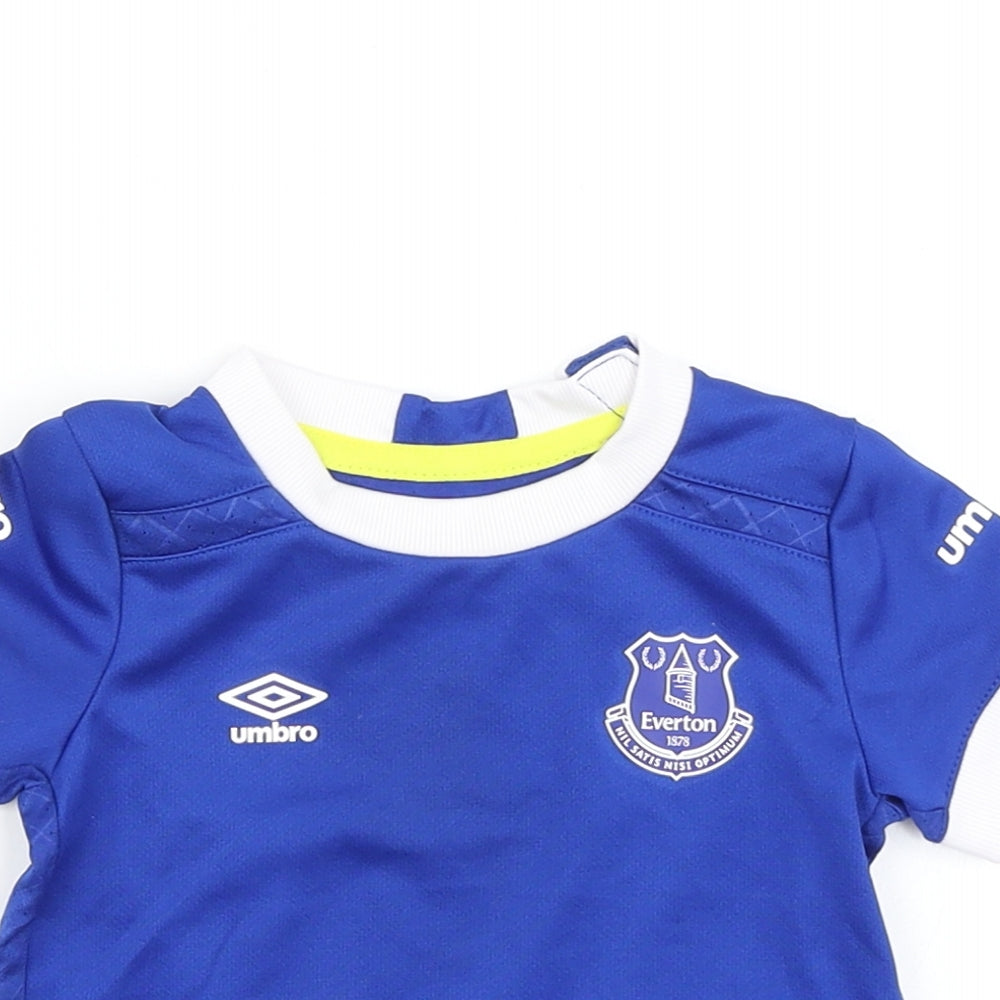 Umbro Boys Blue   Basic T-Shirt Size 3-6 Months  - Everton