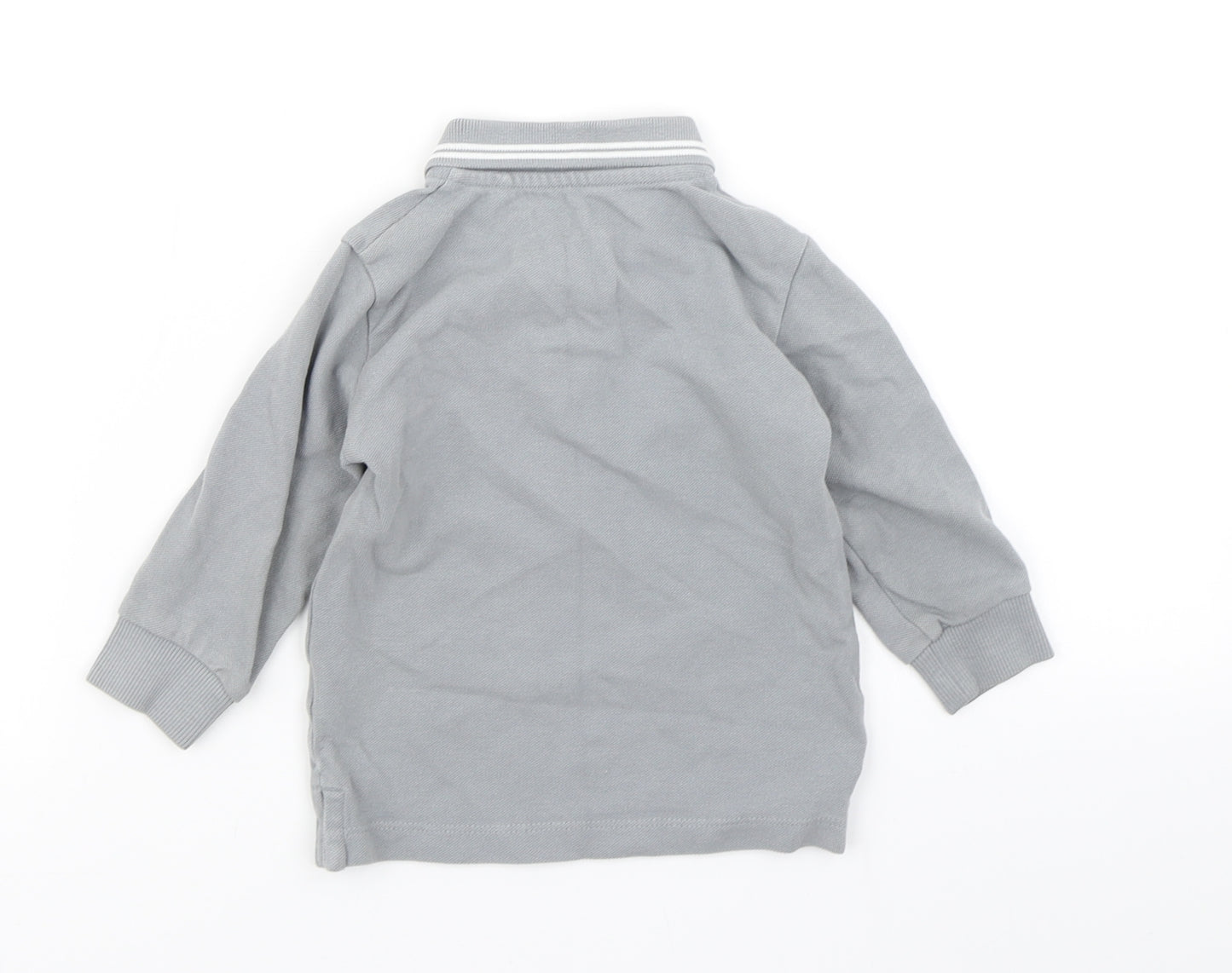NEXT Boys Grey   Basic Polo Size 12-18 Months