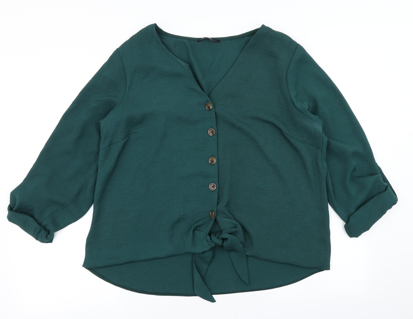 George Womens Green   Basic Blouse Size 16