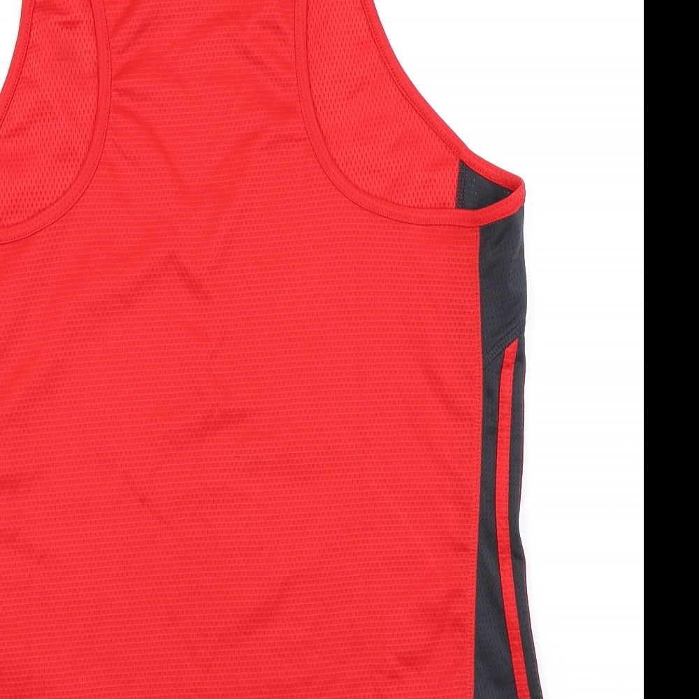 adidas Mens Red   Basic Tank Size L