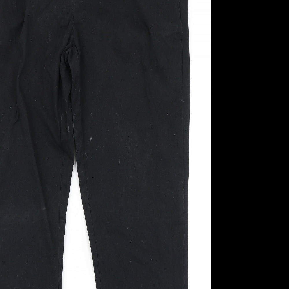 TU Mens Black   Chino Trousers Size 36 in L32 in