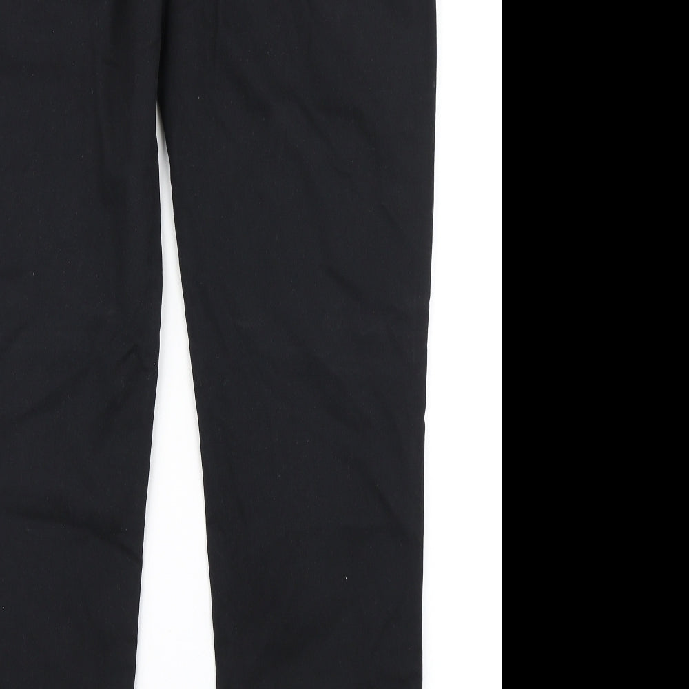 TU Mens Black   Chino Trousers Size 36 in L32 in