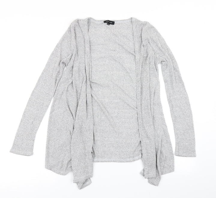 New Look Womens Grey  Knit Cardigan Jumper Size 12