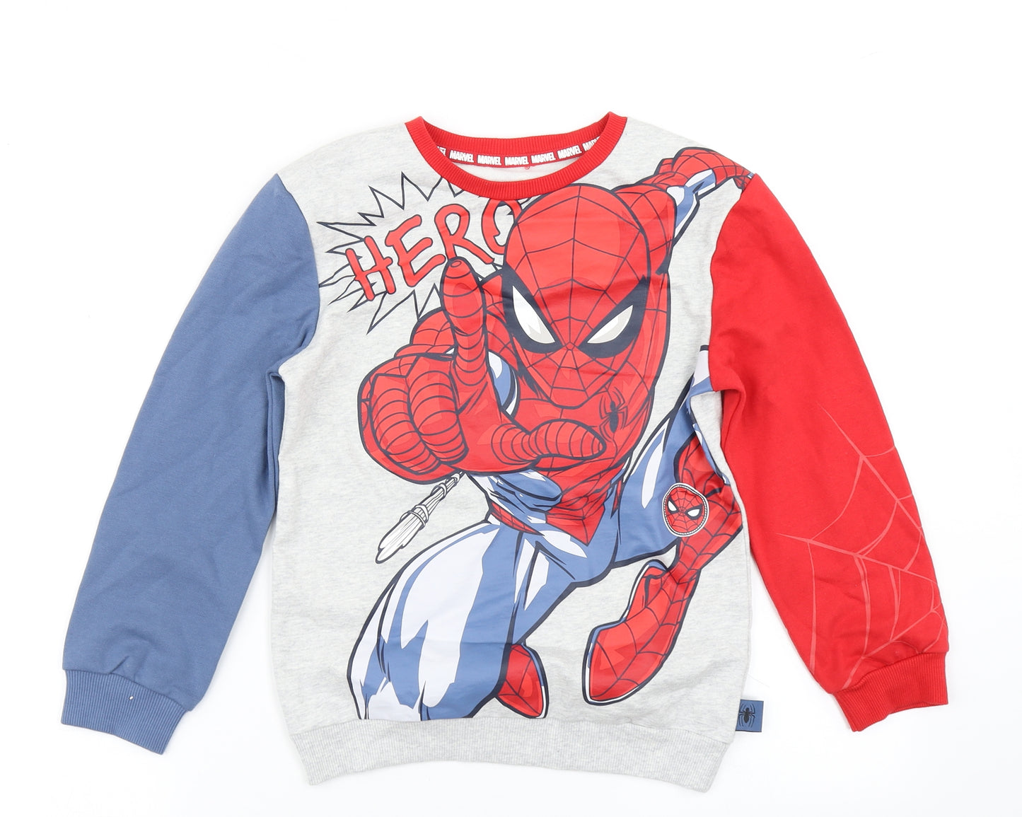 George Boys Grey   Pullover Sweatshirt Size 8-9 Years  - Spiderman