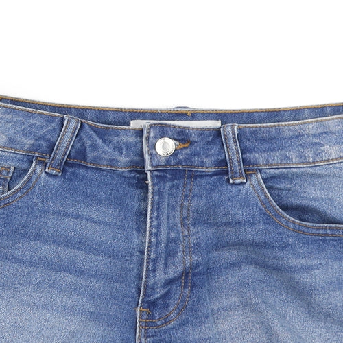 Denim co Womens Blue  Denim Hot Pants Shorts Size 12