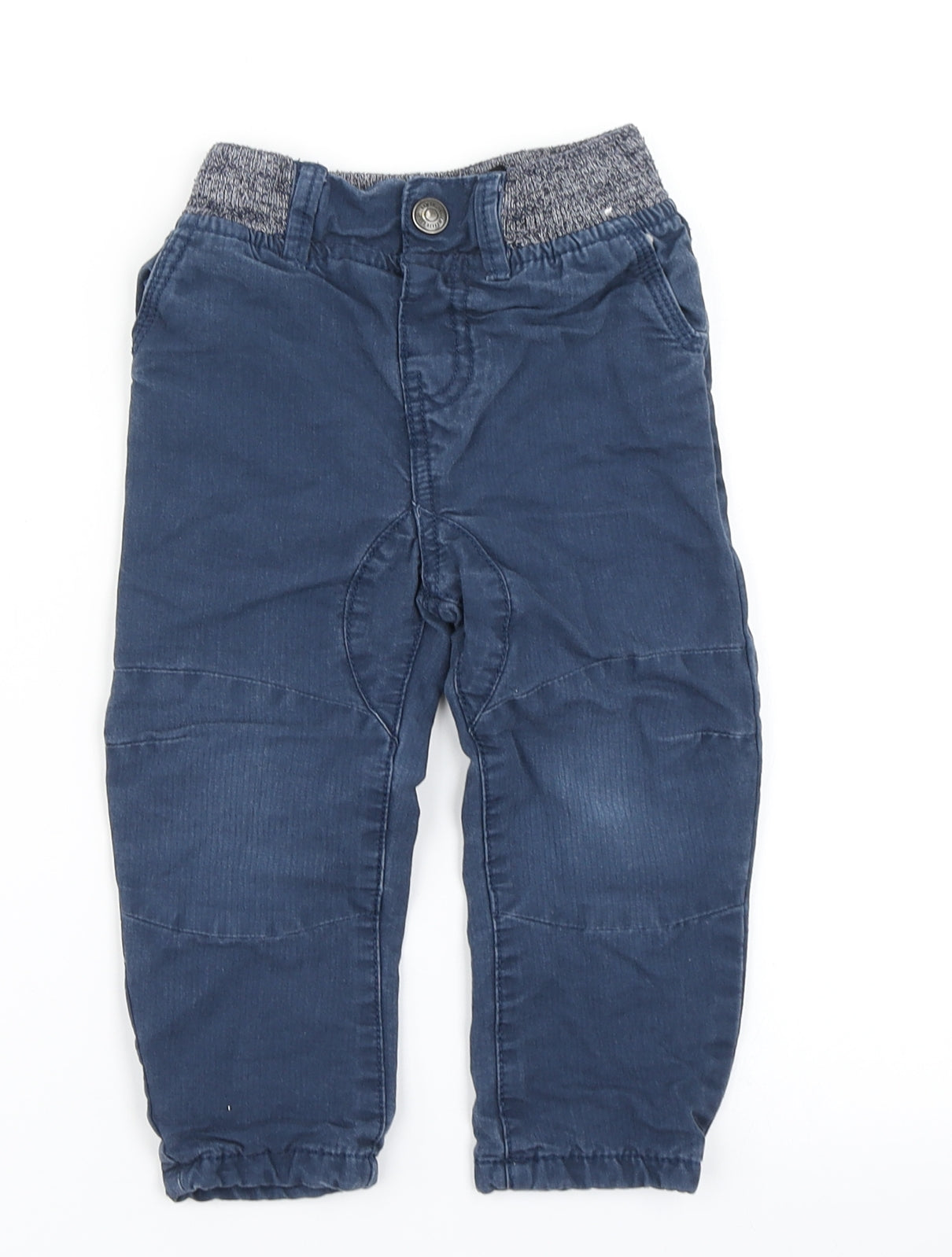Denim Co Boys Blue   Cargo Trousers Size 18-24 Months