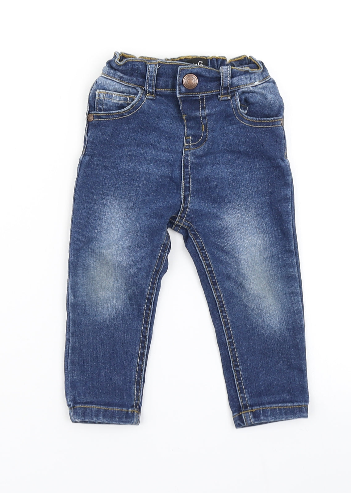 Denim Co Boys Blue  Denim Cargo Jeans Size 9-12 Months