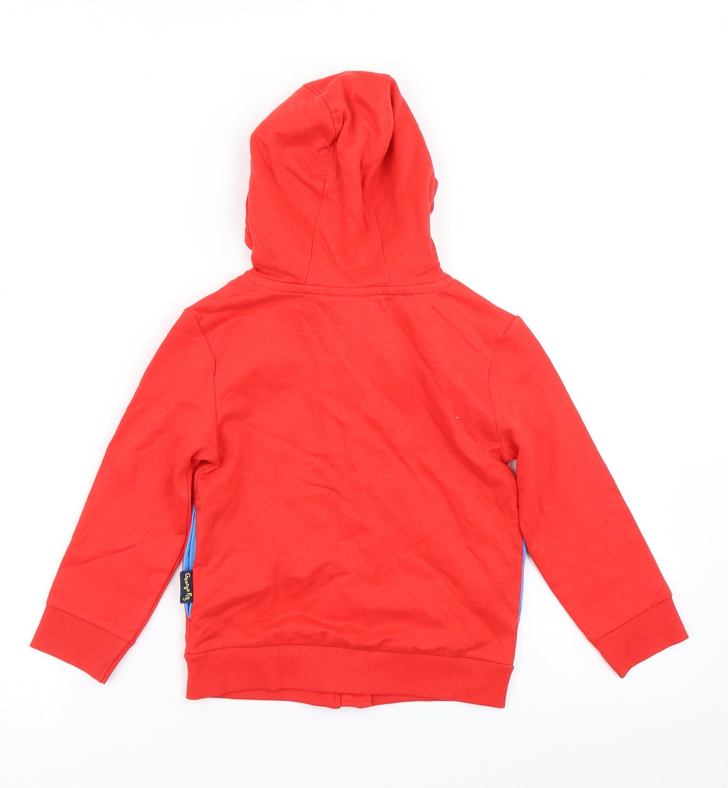 Peppa Pig Boys Red   Full Zip Hoodie Size 2-3 Years  - George pIG