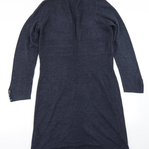 Per Una Womens Blue  Knit Cardigan Jumper Size 14