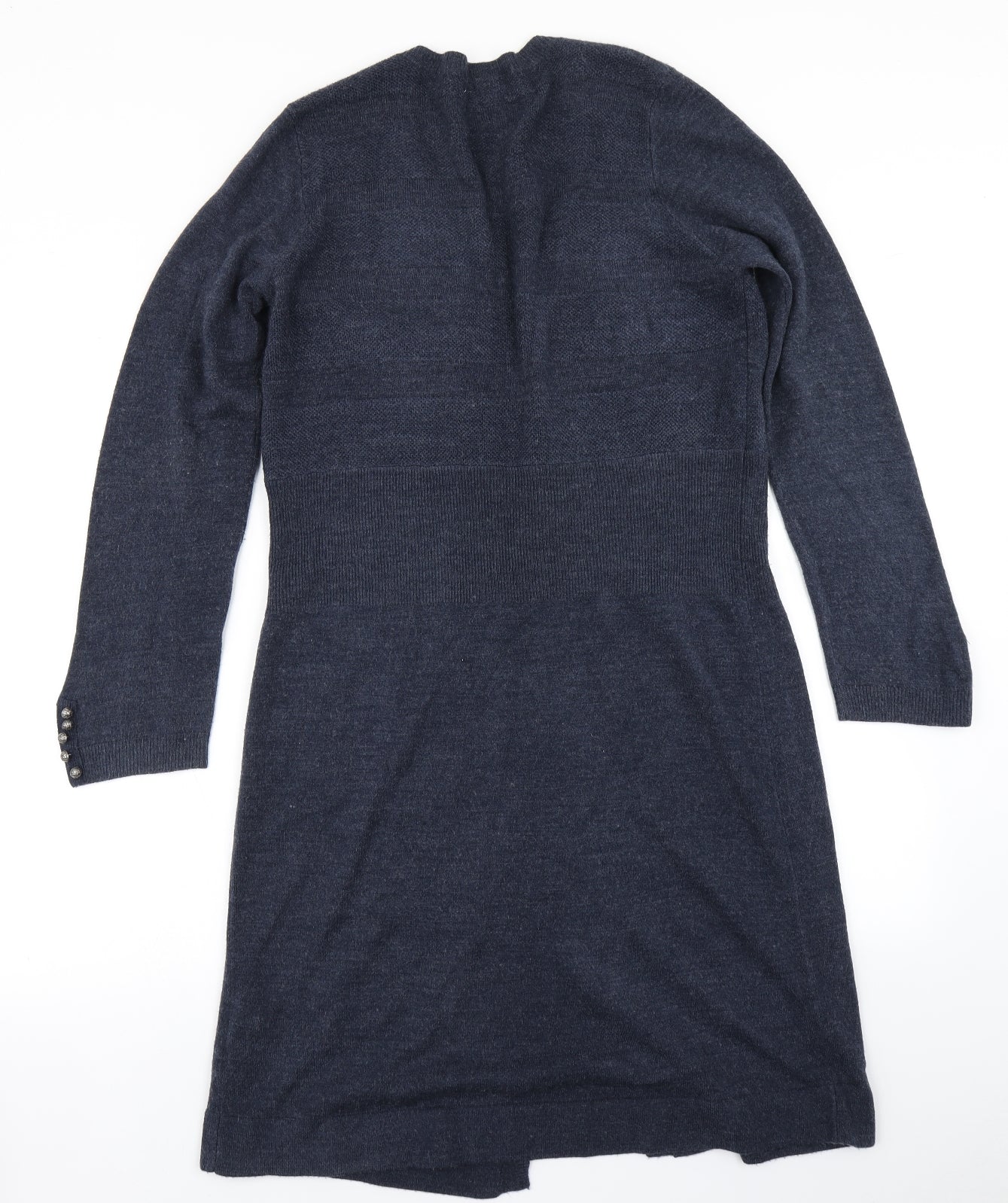 Per Una Womens Blue  Knit Cardigan Jumper Size 14
