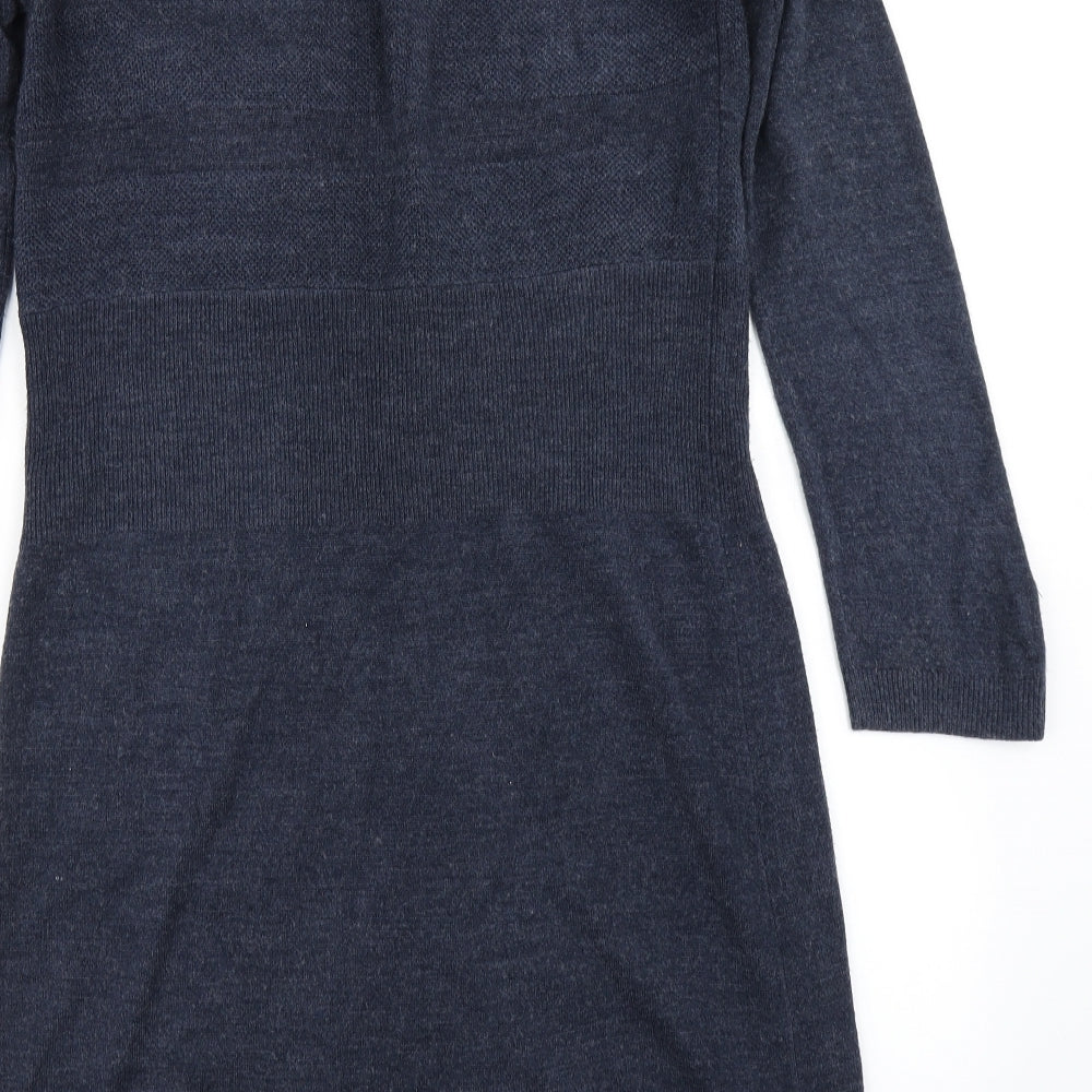 Per Una Womens Blue  Knit Cardigan Jumper Size 14