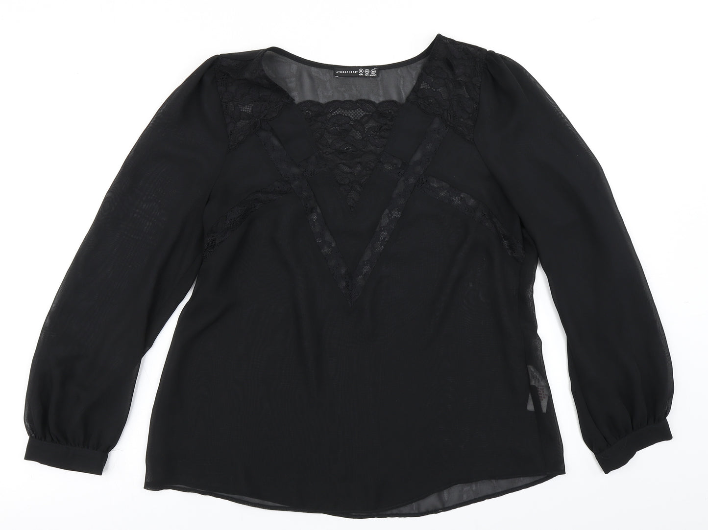 Atmosphere Womens Black   Basic Blouse Size 12