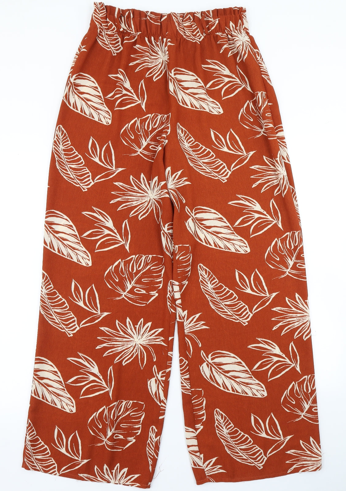 George Womens Brown Floral  Harem Trousers Size 10 L28 in