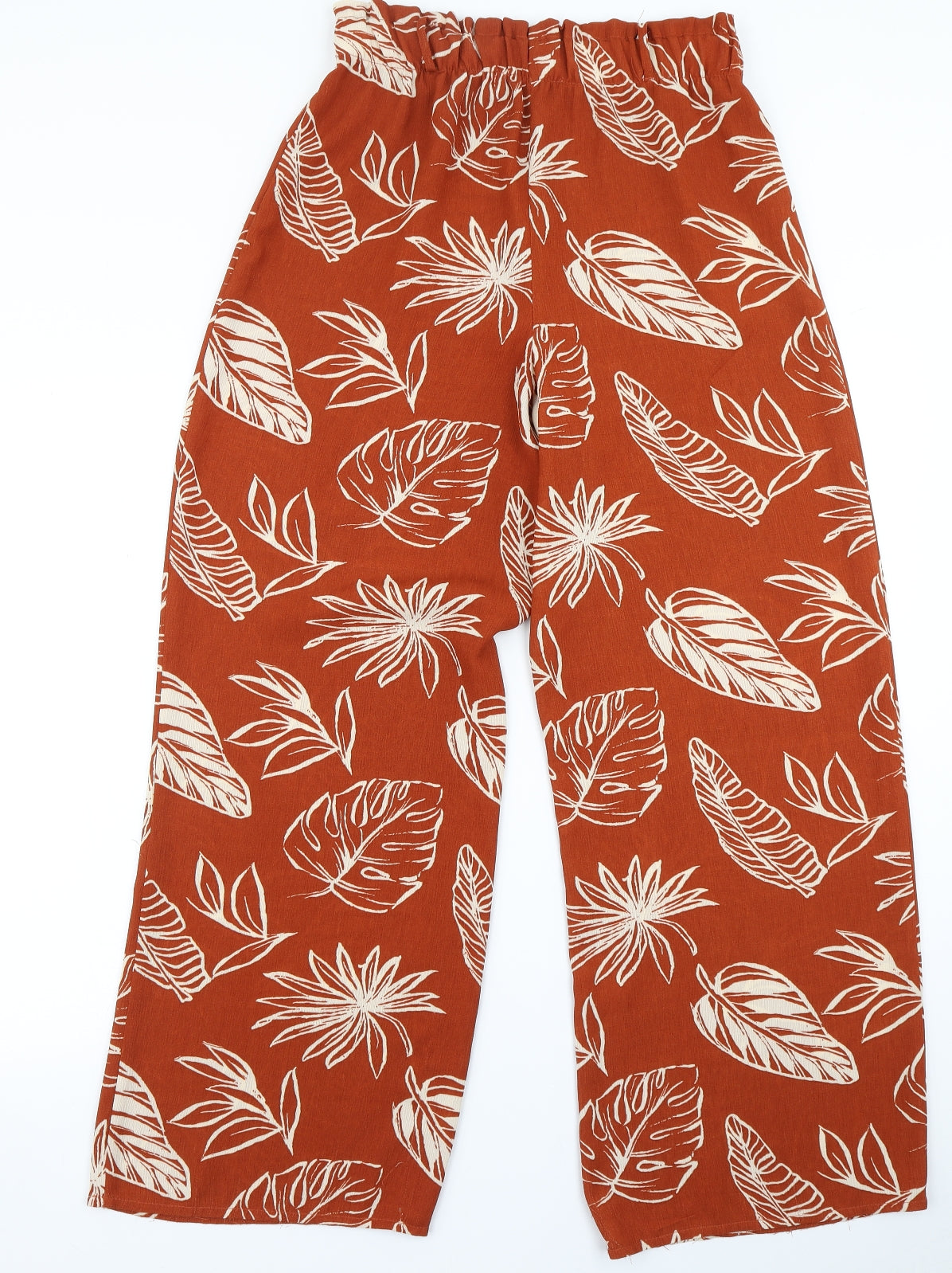 George Womens Brown Floral  Harem Trousers Size 10 L28 in