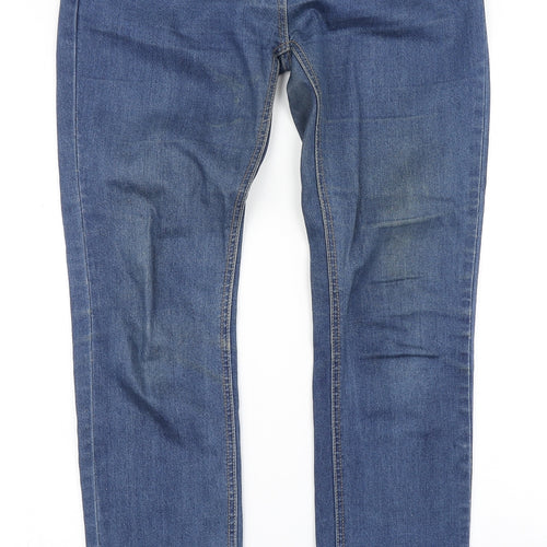 Diamonds & Divas Womens Blue  Denim Skinny Jeans Size 12 L31 in