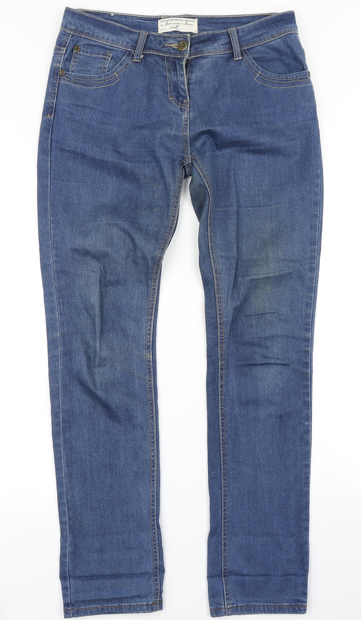 Diamonds & Divas Womens Blue  Denim Skinny Jeans Size 12 L31 in