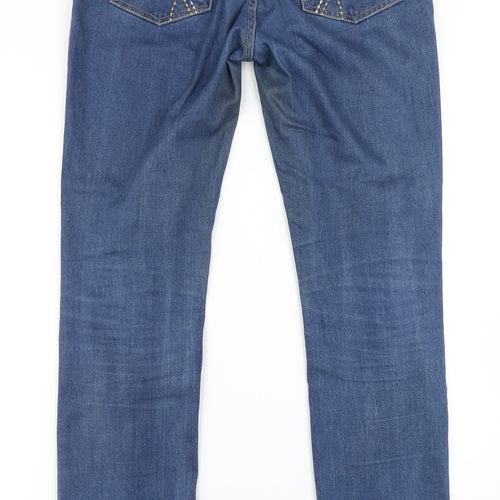 Diamonds & Divas Womens Blue  Denim Skinny Jeans Size 12 L31 in
