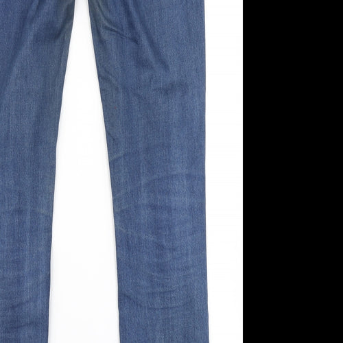 Diamonds & Divas Womens Blue  Denim Skinny Jeans Size 12 L31 in