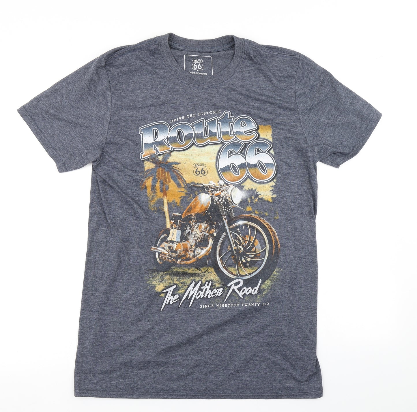 Route 66 Mens Blue    T-Shirt Size M