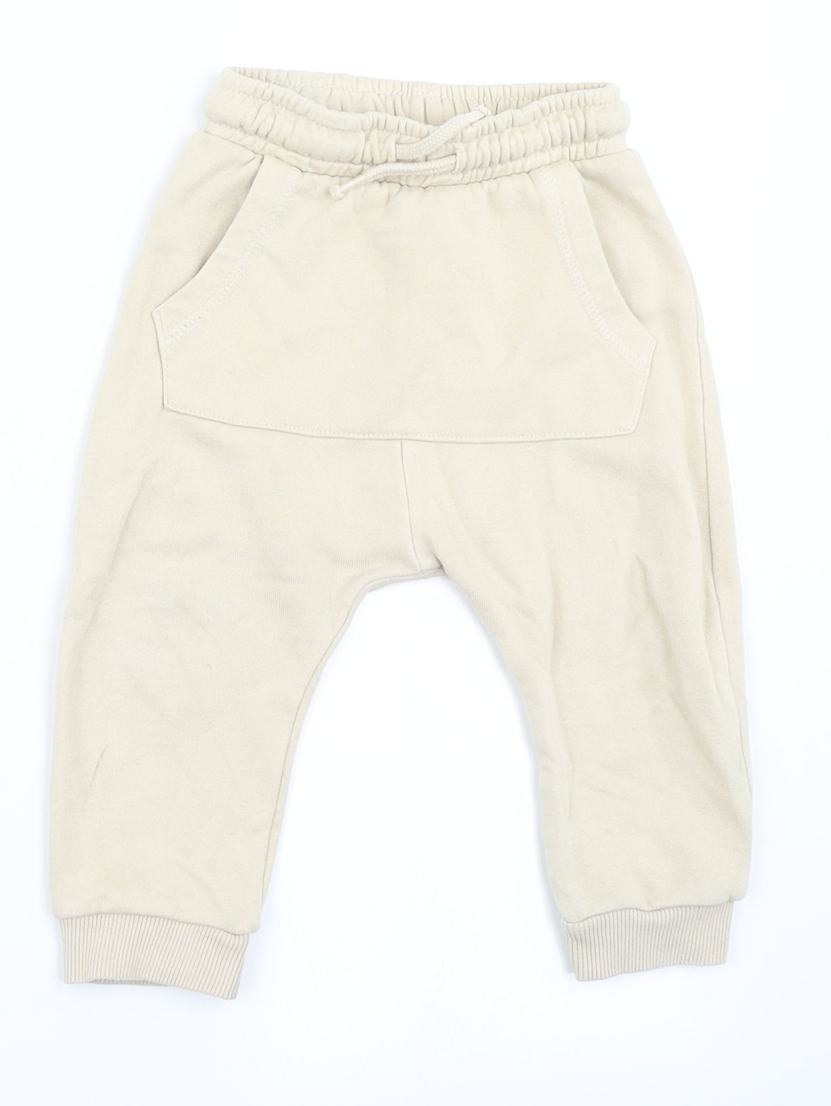 George Boys Beige   Jogger Trousers Size 18-24 Months