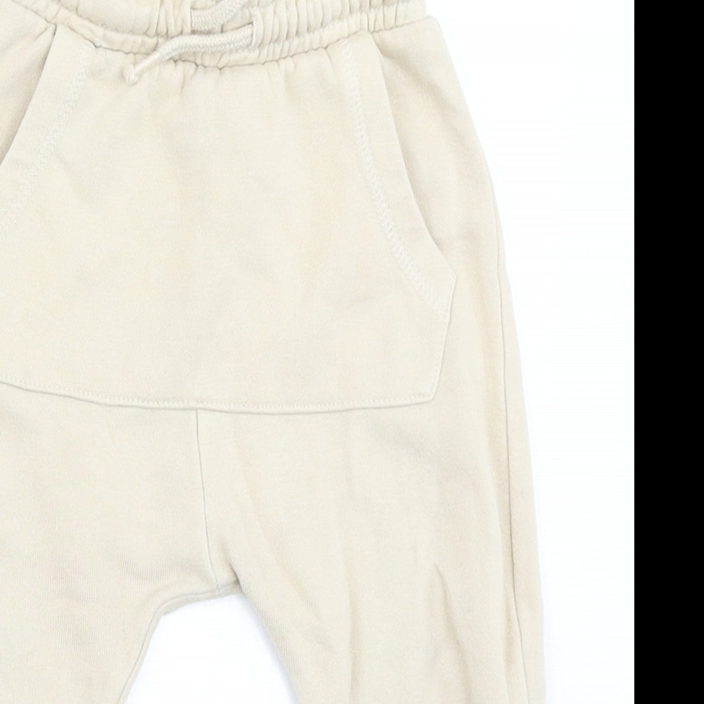George Boys Beige   Jogger Trousers Size 18-24 Months