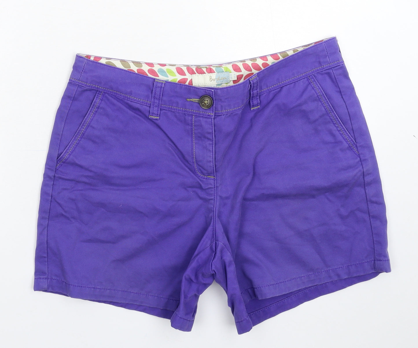 Boden Womens Purple   Chino Shorts Size 12