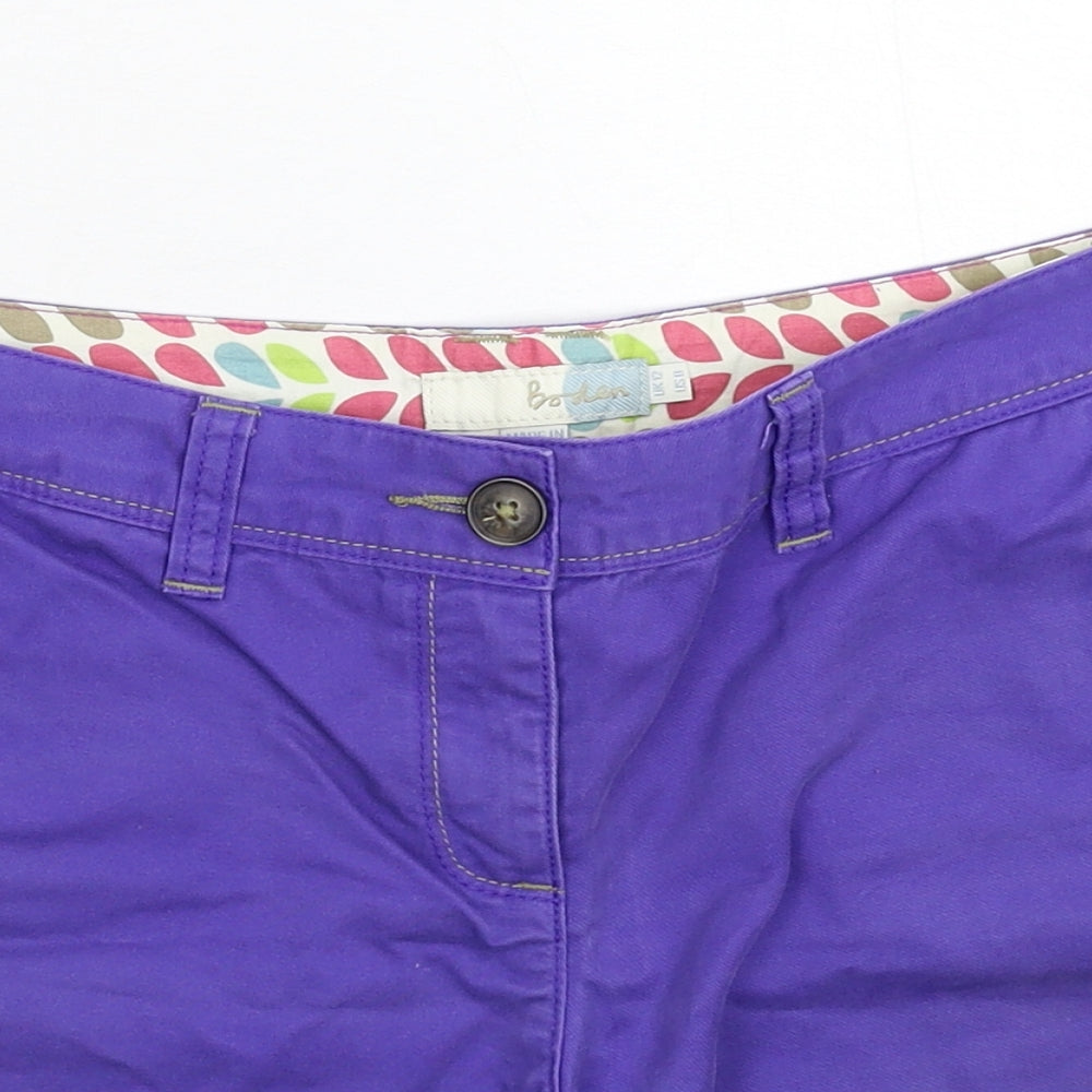Boden Womens Purple   Chino Shorts Size 12