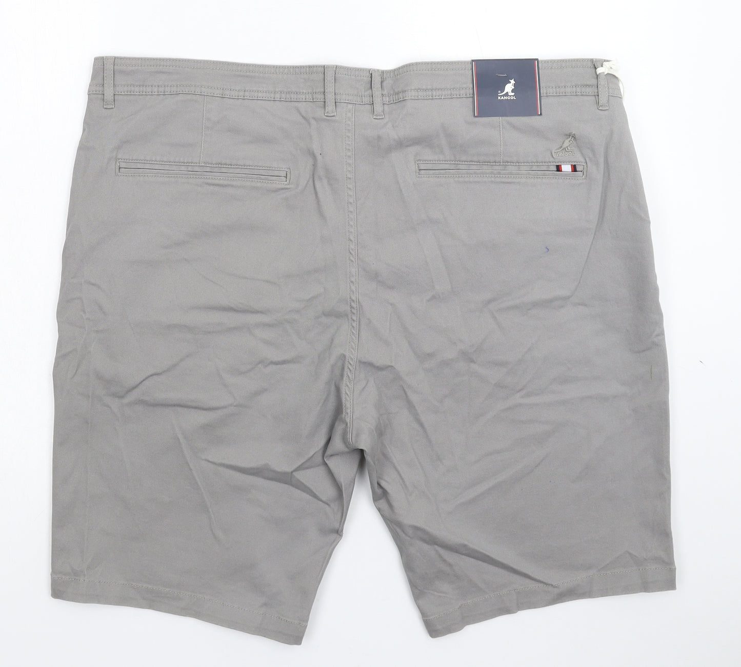 Kangol Mens Grey   Chino Shorts Size 4XL