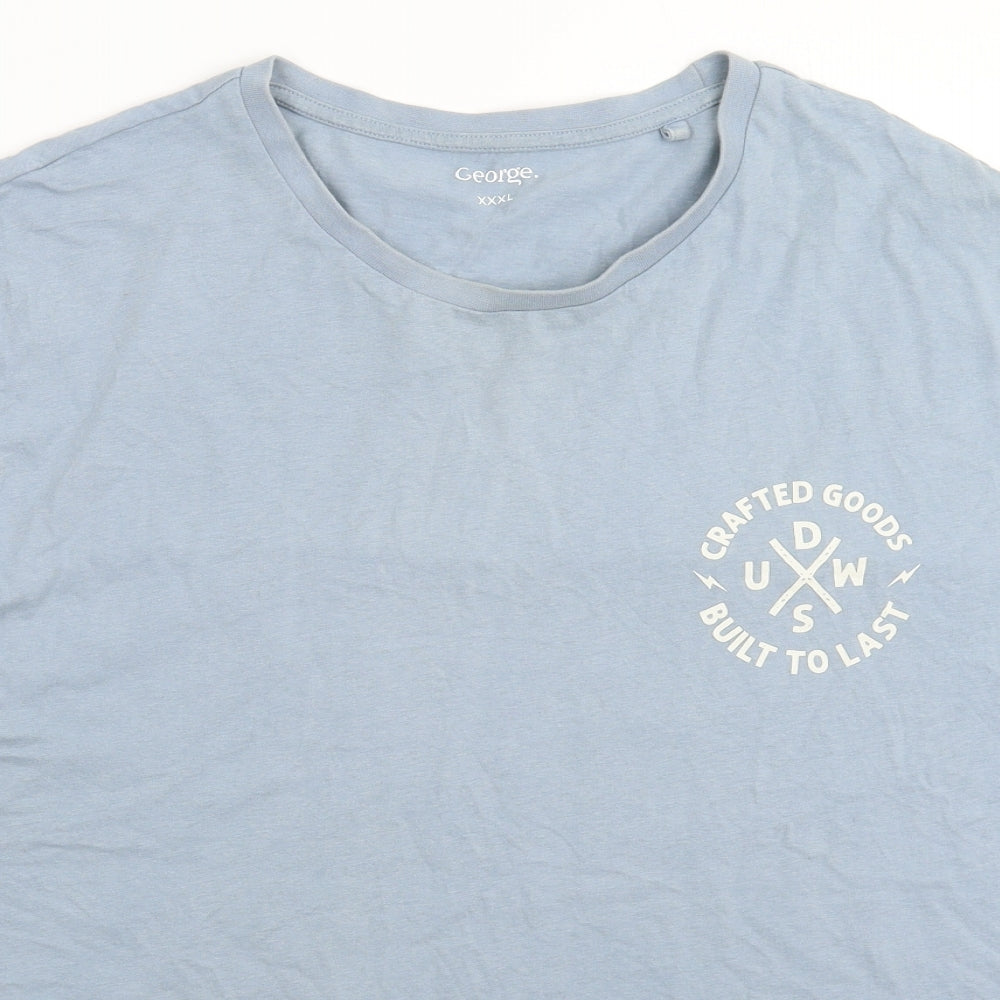 George Mens Blue    T-Shirt Size 3XL