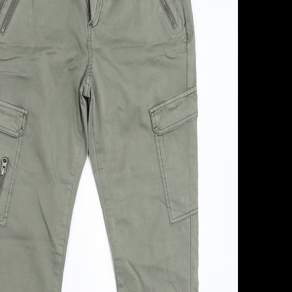 Fransa Womens Green   Cargo Trousers Size 32 in L30 in